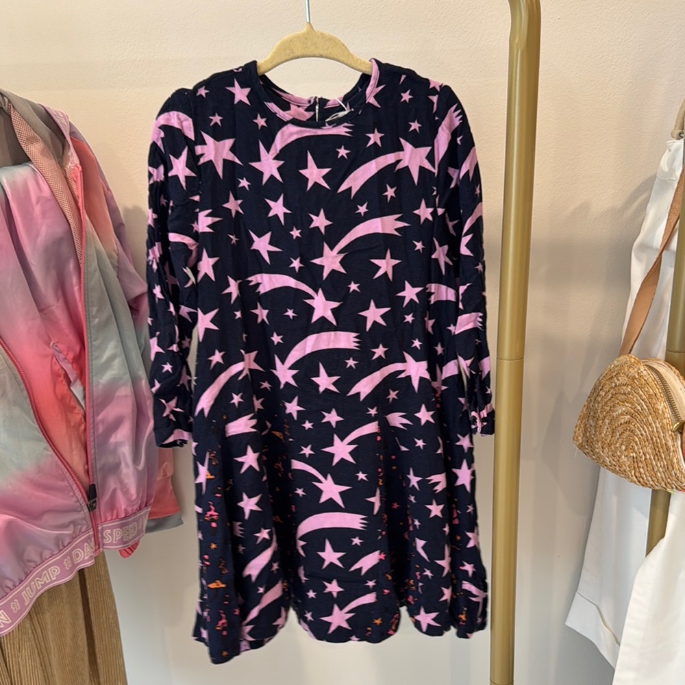 Stella McCartney Kids Pink Star Patterned Dress